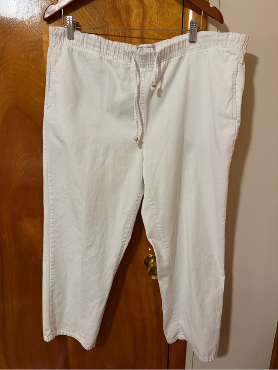 Draper’s & Damon’s Pants - Women's White Drawstring Ankle Pants